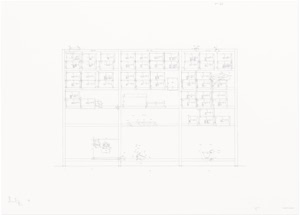Untitled (Bassenge, Dostmann, Mayer, …), 2009, pencil on paper, 102 x 73 cm