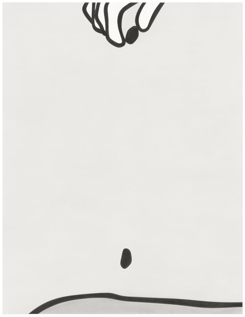 Pencil drawing of the series »Klandestine Geschichten« [Clandestine Stories] by Herbert Stattler.