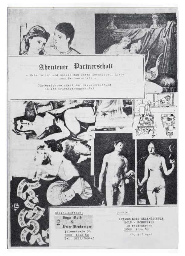 Book of Herbert Stattler’s reserve shelf, a collection of sex education books and related literature since 1904.