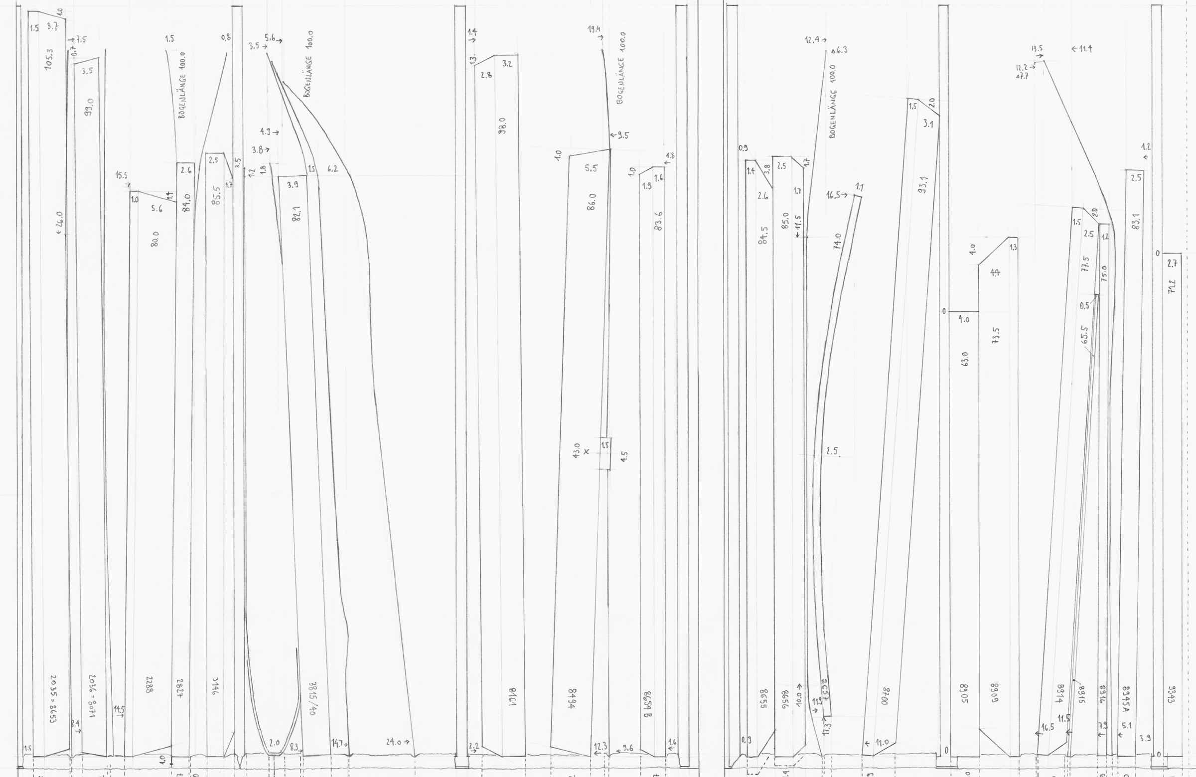 Pencil drawing of the series »Depot« [Storage] by Herbert Stattler.