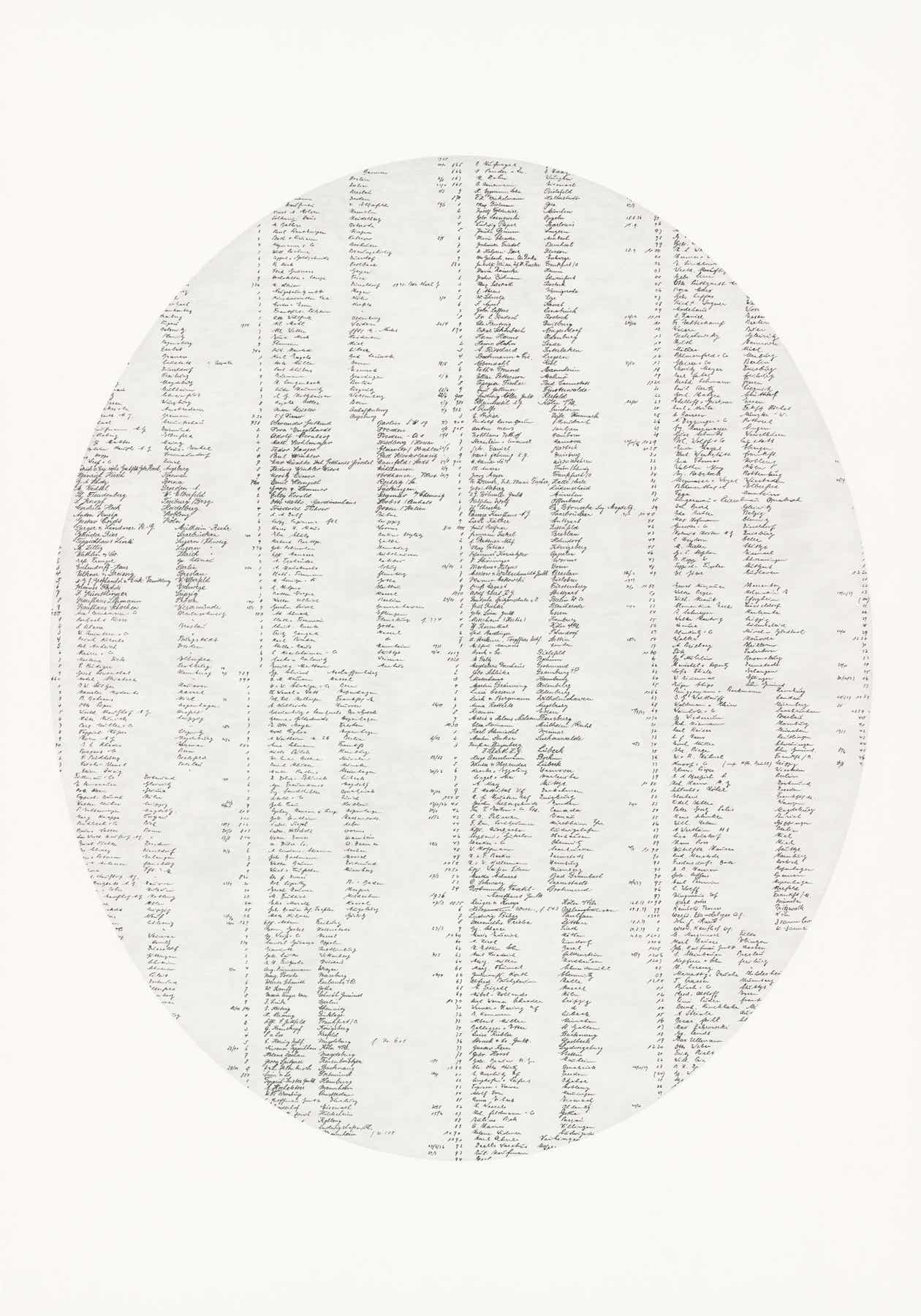 Pencil drawing of the 38 part series »Spitzenwaren« [Lace Goods] by Herbert Stattler.