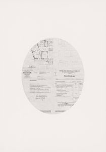 Untitled (Hohenstaufenstrasse), 2022, pencil on paper, 100 x 70 cm