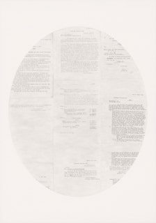 Untitled (Tax Agency Mail_1), 2023, pencil on paper, 100 x 70 cm