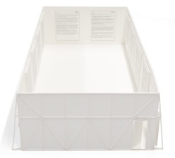 Interior elevation: primary exhibition walls